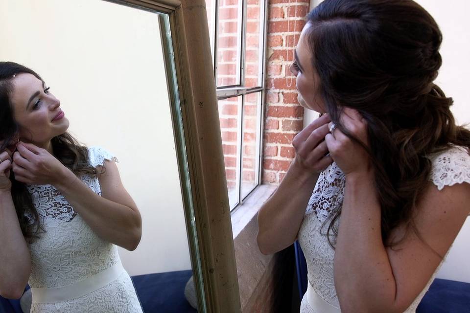 Bridal getting ready