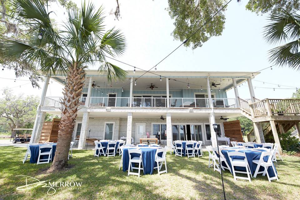 Outdoor reception area