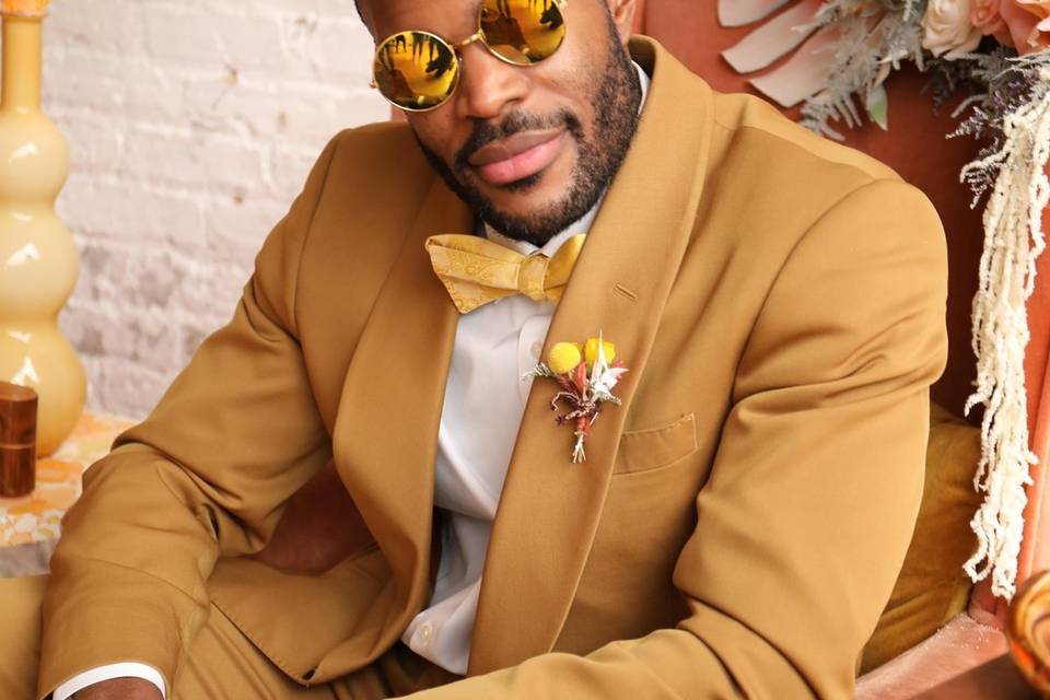 Portrait of the groom