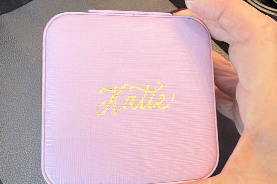 Hot Foiling jewelry boxes