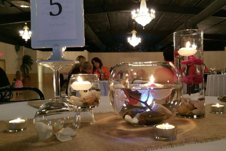 Candle centerpiece