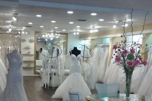 White themed boutique