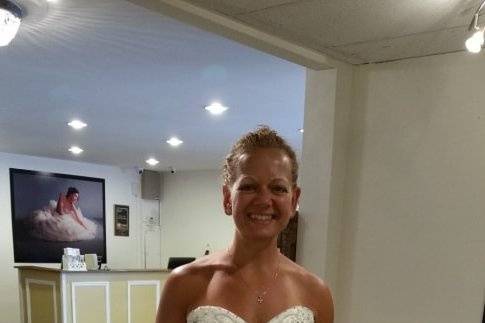 Woman in gown