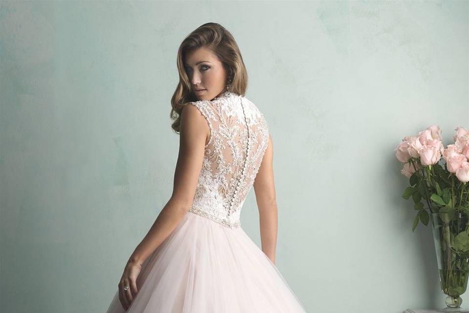 Back view of gown