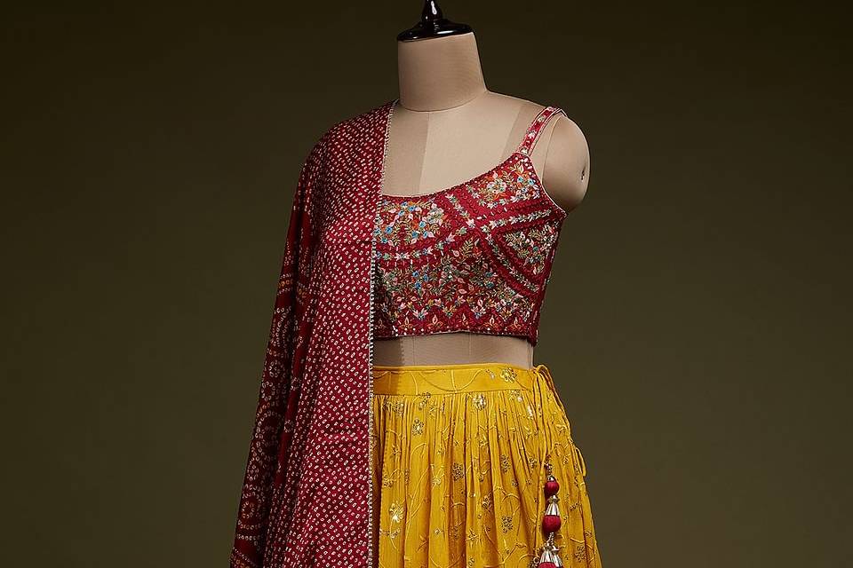 Bandhani Lehenga