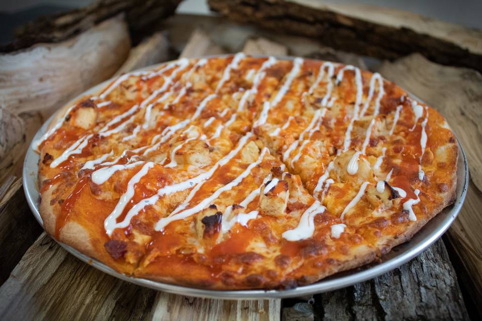 Buffalo chicken pizza