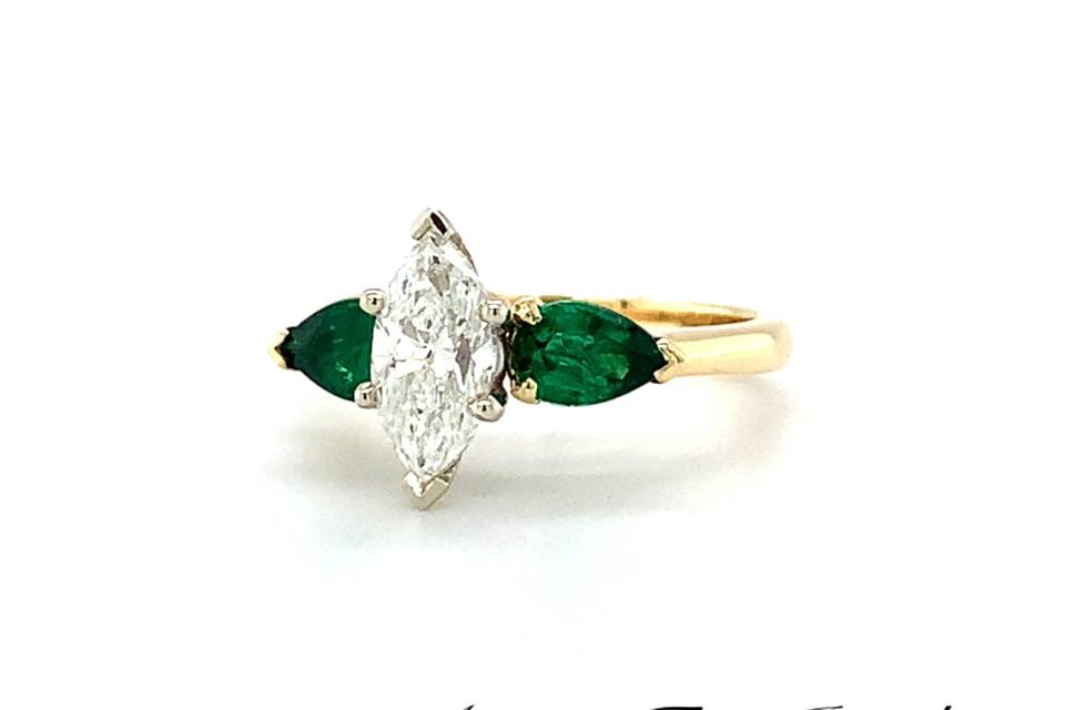 Diamond Emerald Ring