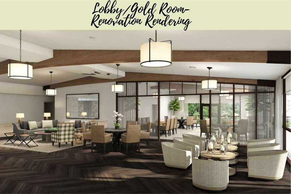 Lobby/Gold Room Rendering
