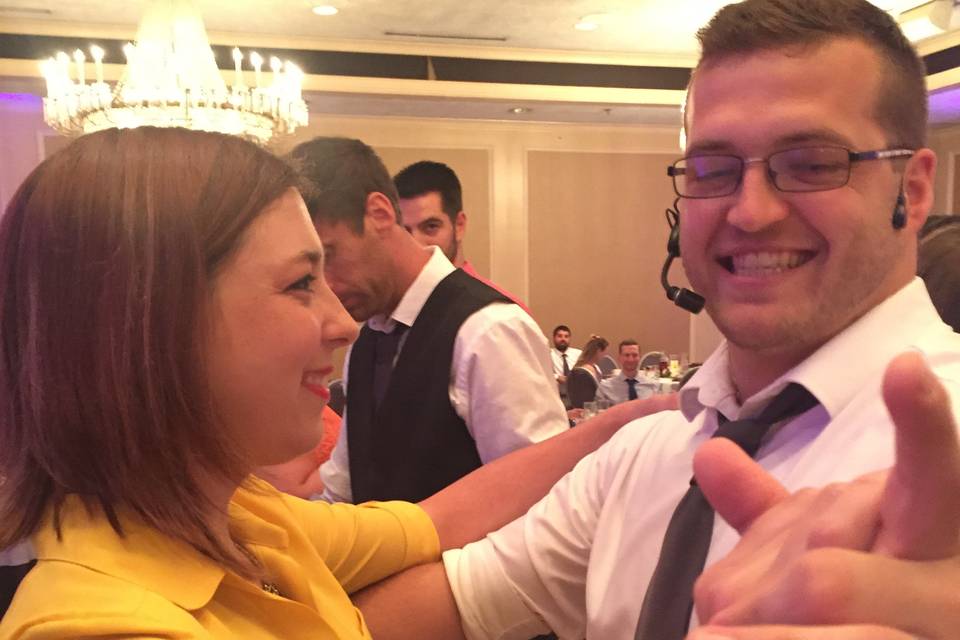 Teaching Rumba at a wedding