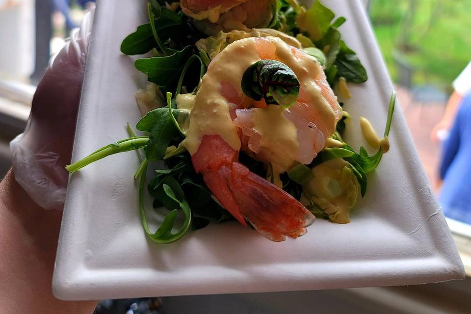 Arugula Salad with Shrimp