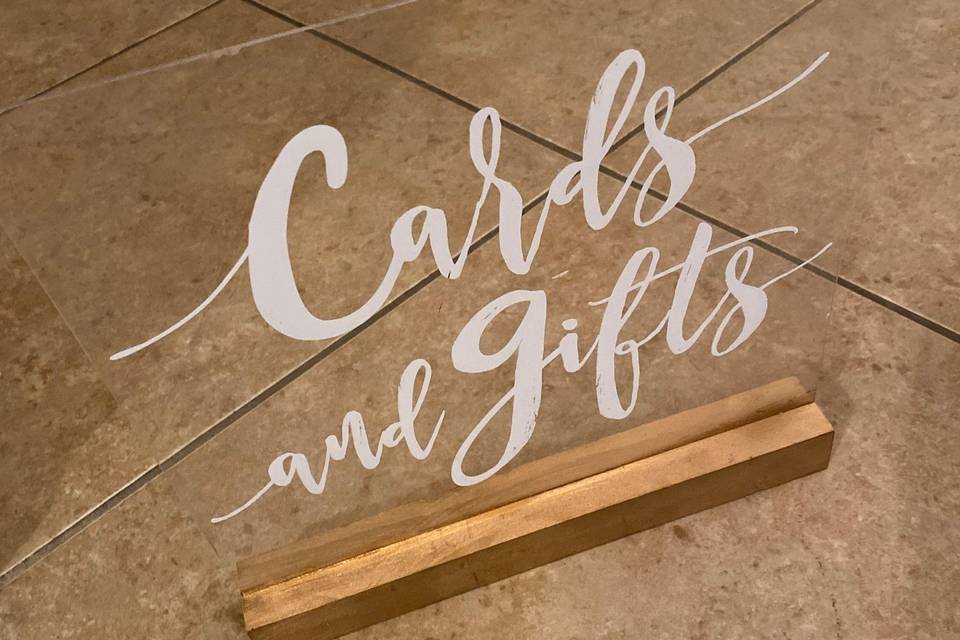 Acrylic sign