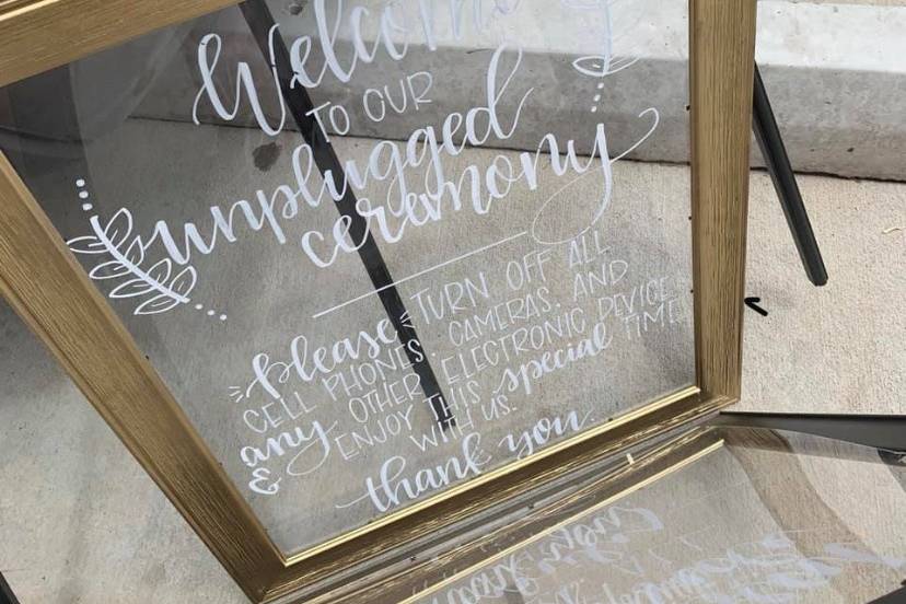 Unplugged sign
