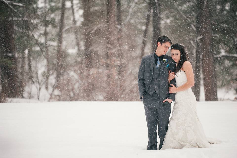 Winter Colorado wedding