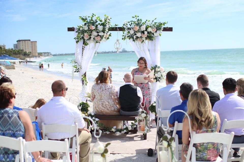 Lido beach ceremony