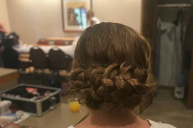Braided updo