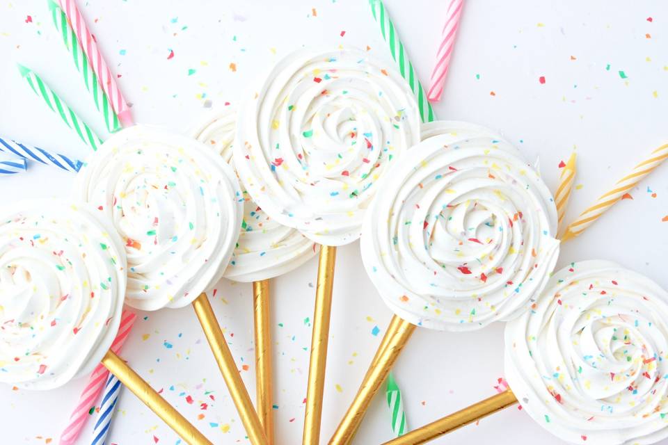 Birthday Cake Lollipops