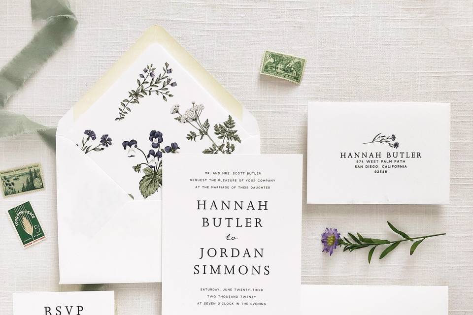 Violet Wedding Invitations