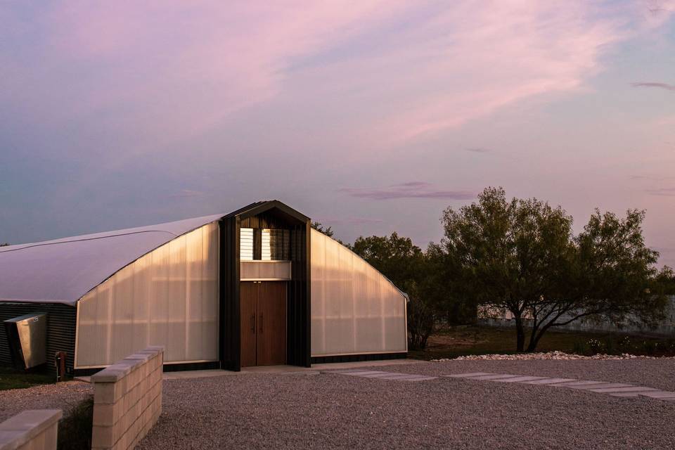Greenhouse at Sunset