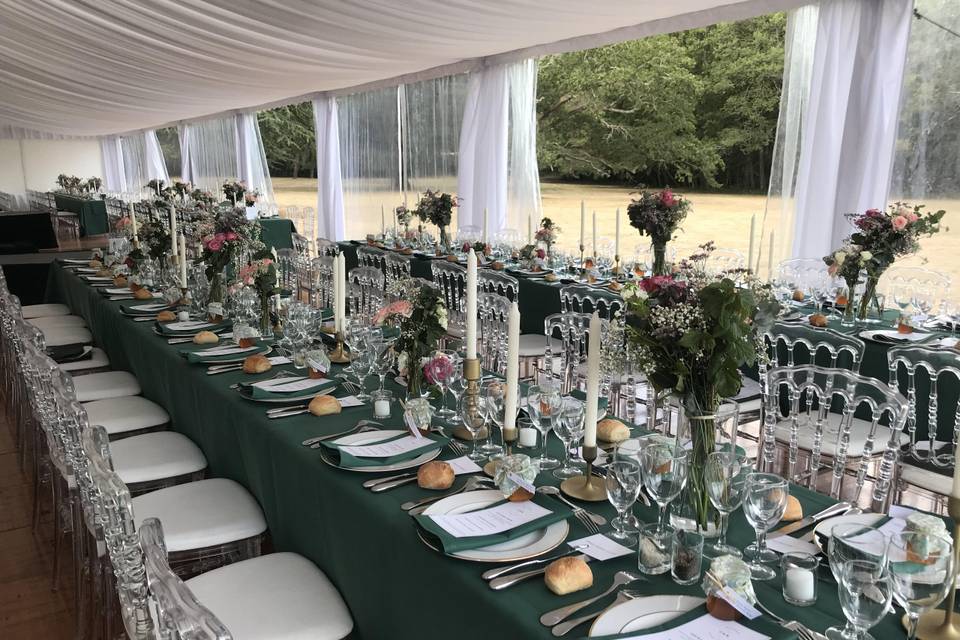 Table details French wedding