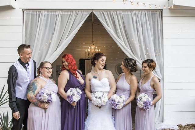 Bridal party hair and makeup