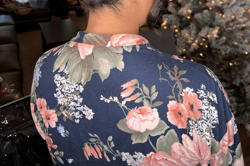 Maid of honor  up do
