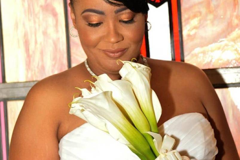 Bridal makeup and hair