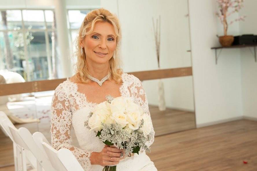 A vision in white