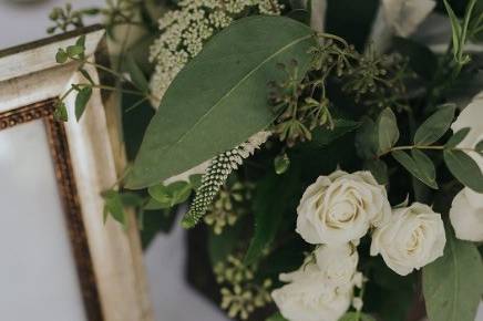 White and Green wedding
