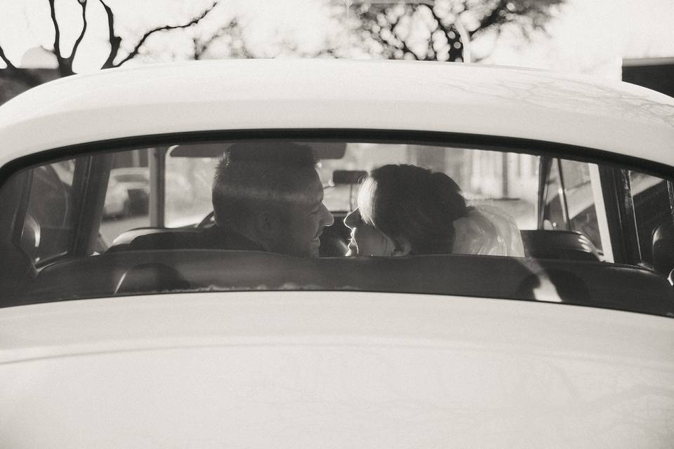 Vintage wedding portrait