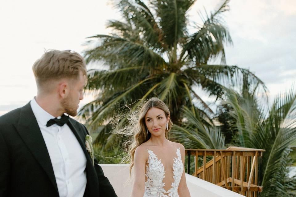Tulum Bride Make up and hair