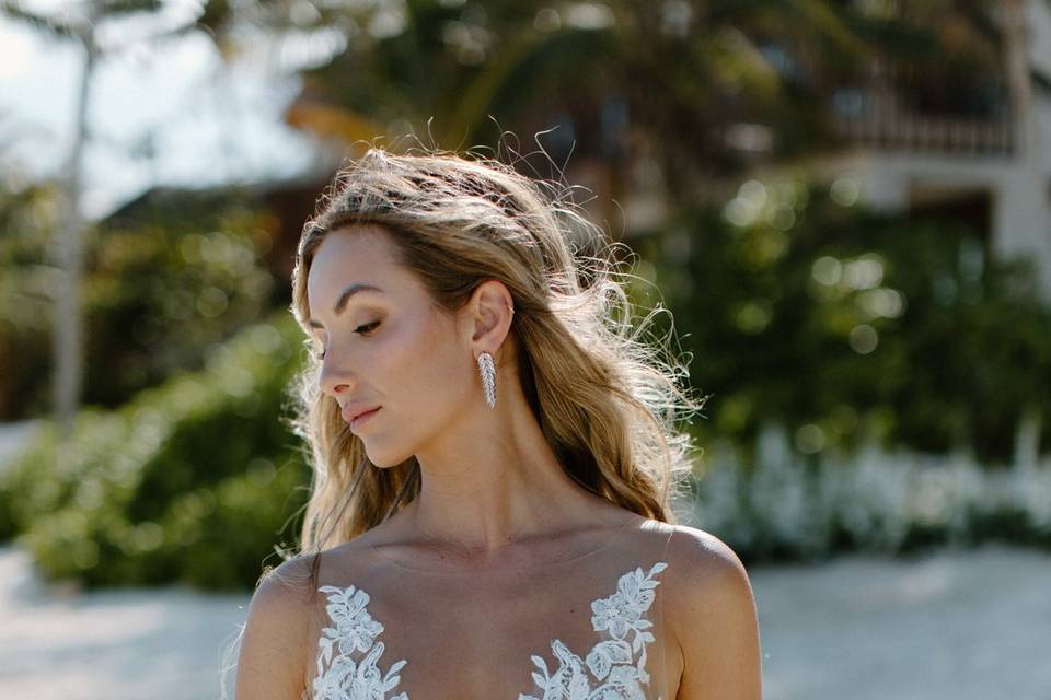 Tulum Bride Make up and hair