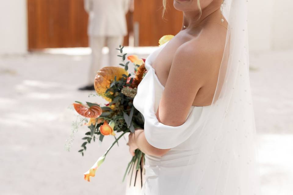 Bride make up and hair