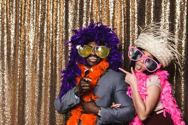 Wacky couple shot