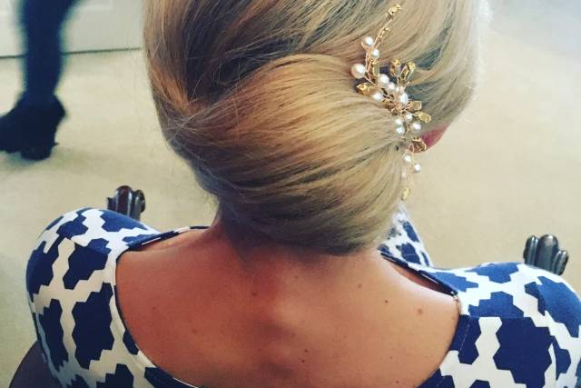 Sleek updo