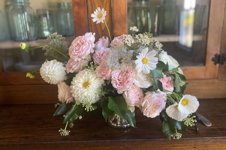 Garden Rose Tablescape