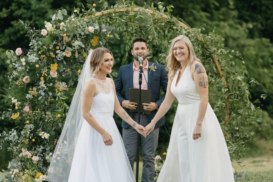 Garden Arbor for Field Wedding