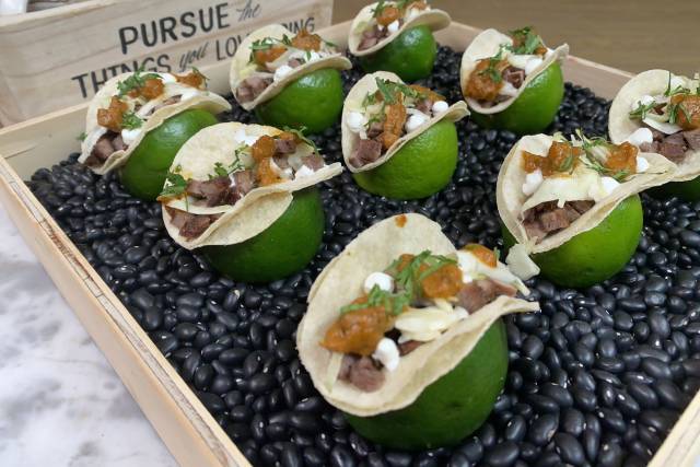 Mini steak tacos