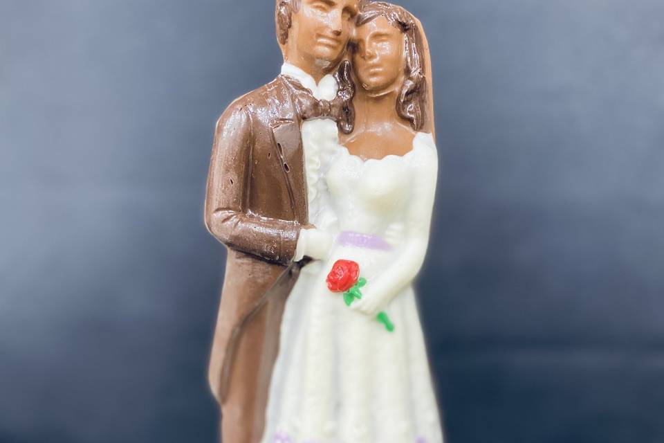 Chocolate bride and groom