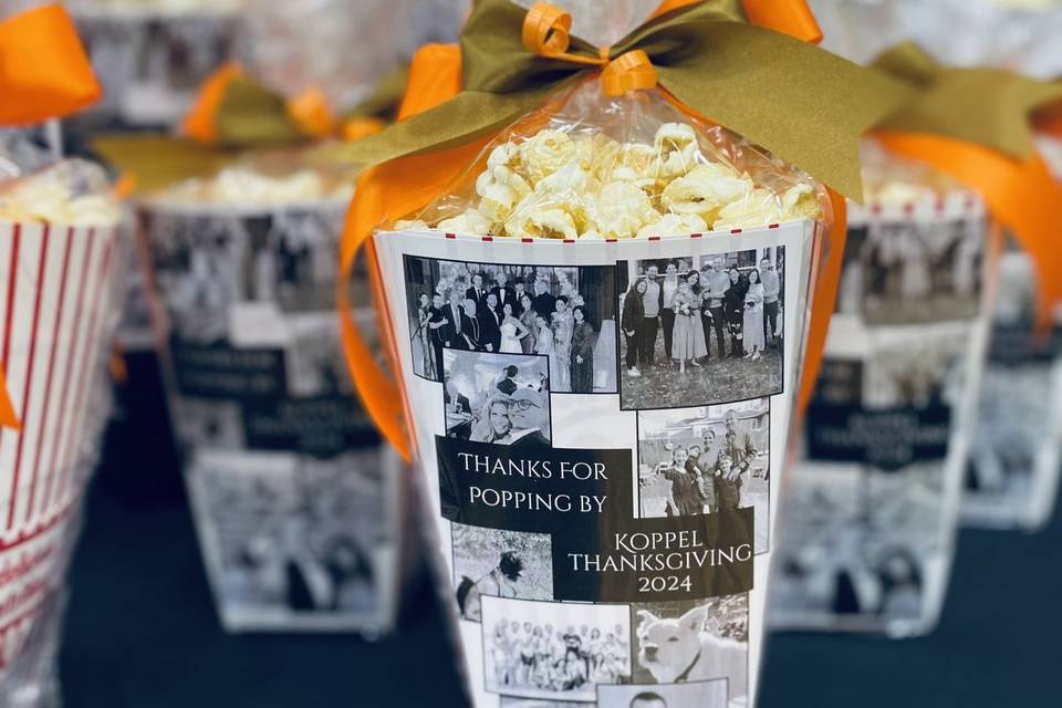 Custom popcorn basket