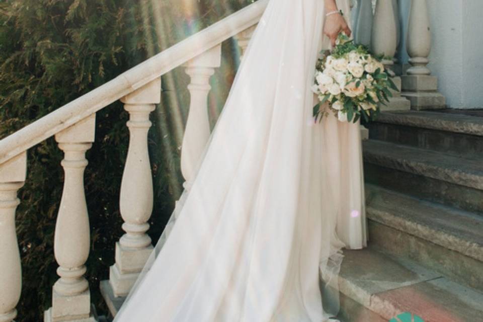 Bride on her wedding day