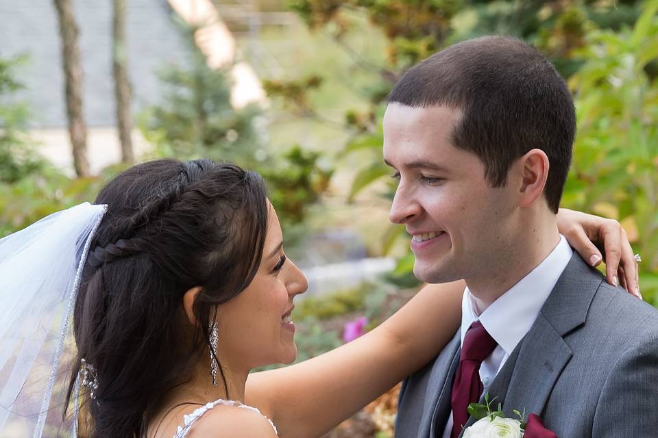 Bride on her wedding day