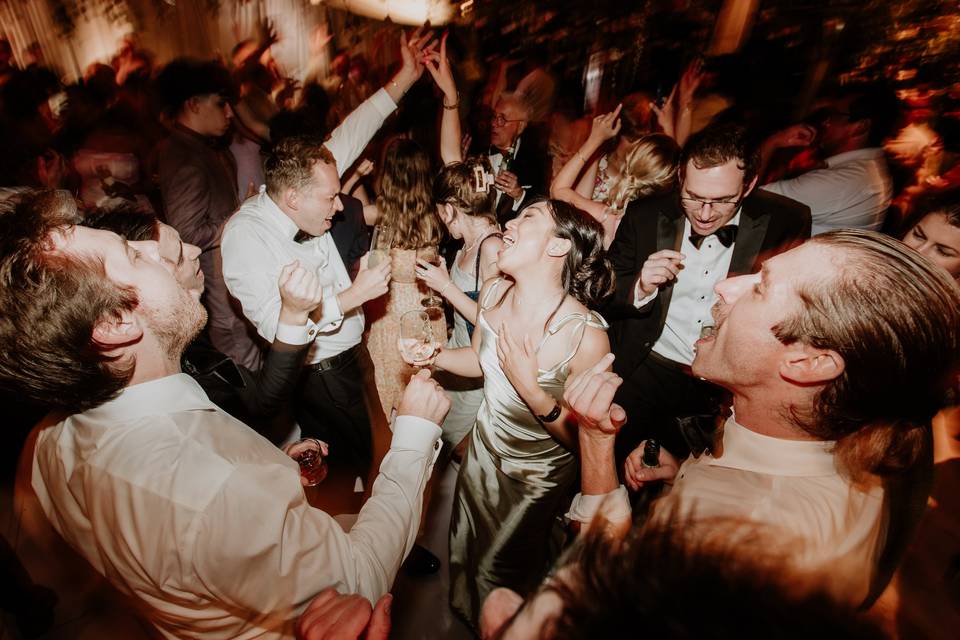 Guests take on the dance floor