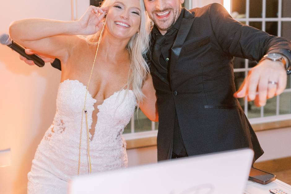 DJ and Bride having fun!