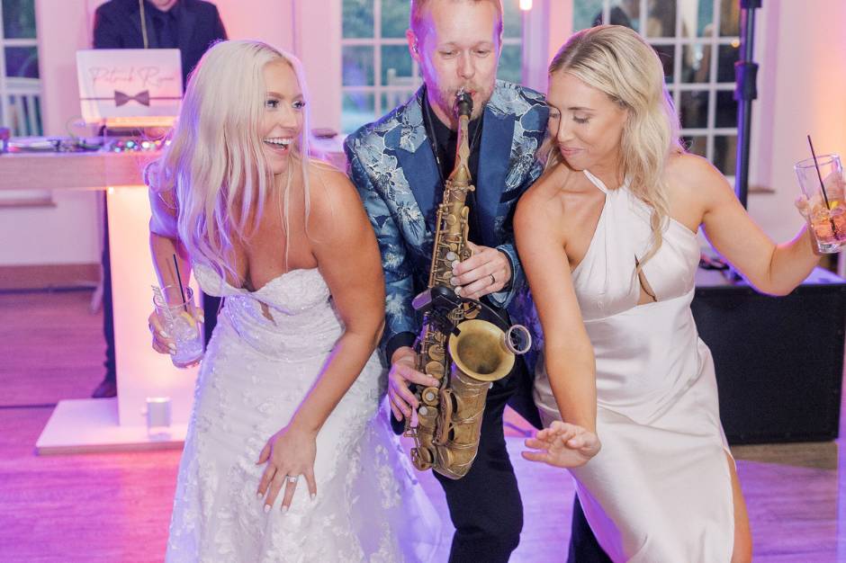 Sax Player with Bride
