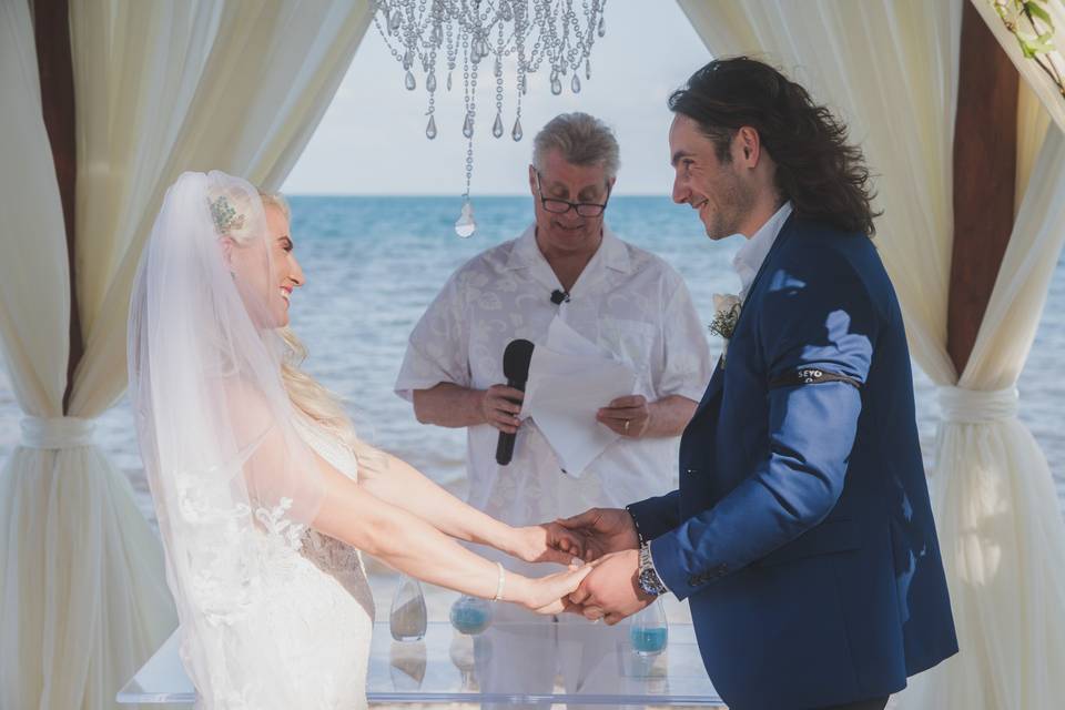 Dzenaila & Igor Beach Ceremony