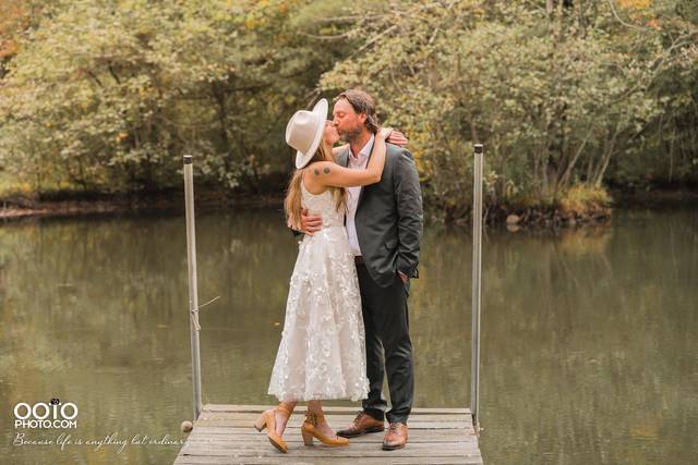 Hannah and John at Pond