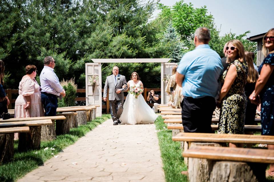 Outdoor Ceremony Aisle