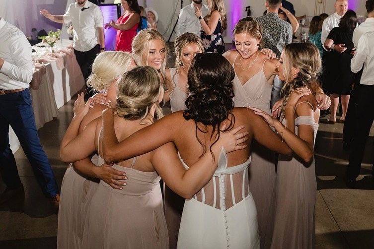 Bride and her girls