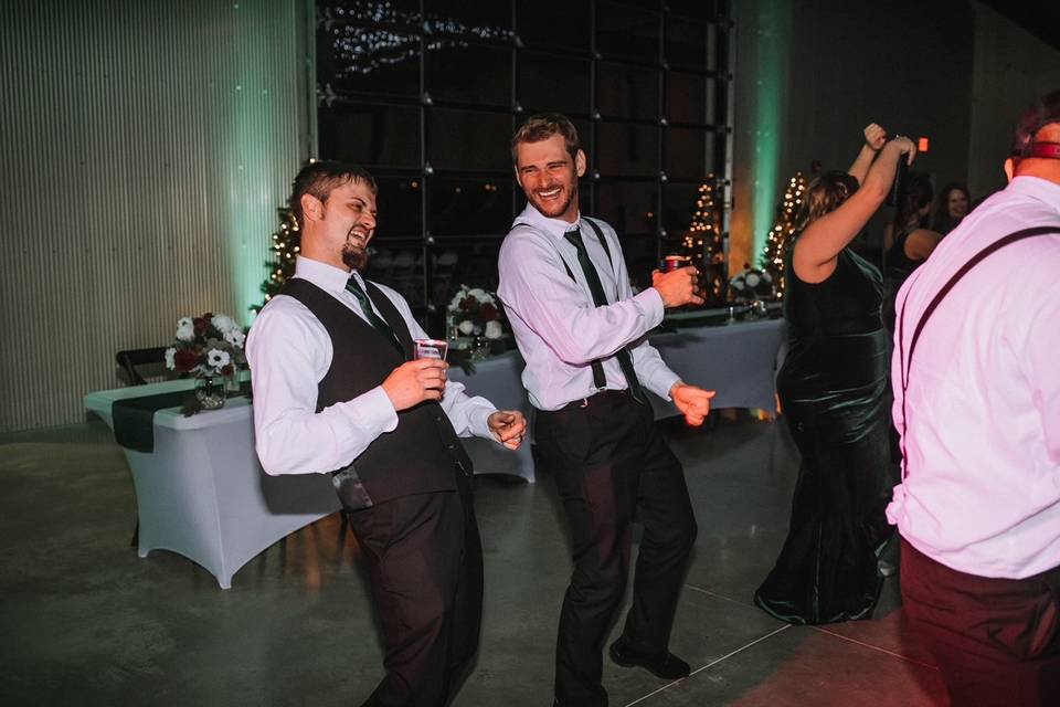 Good laughs with the groom