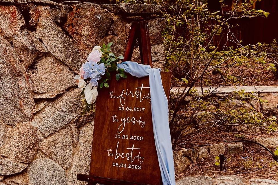 Rustic signage